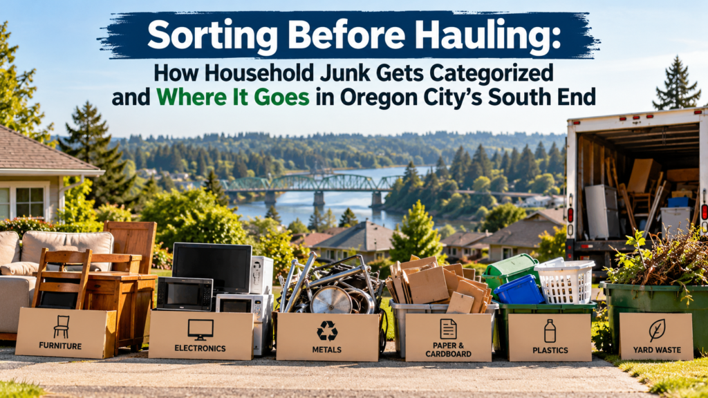 Sorting Before Hauling: How Household Junk Gets Categorized and Where It Goes in Oregon City’s South End